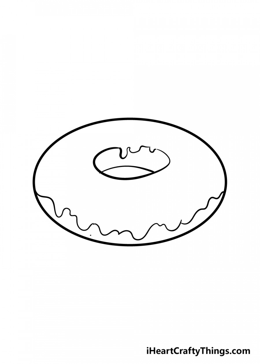 Donut Drawing - How To Draw A Donut Step By Step