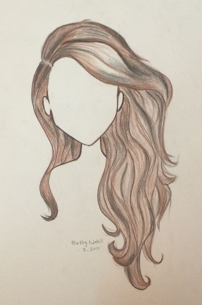 Draw wavy hair  How to draw hair, Hair sketch, Drawing people