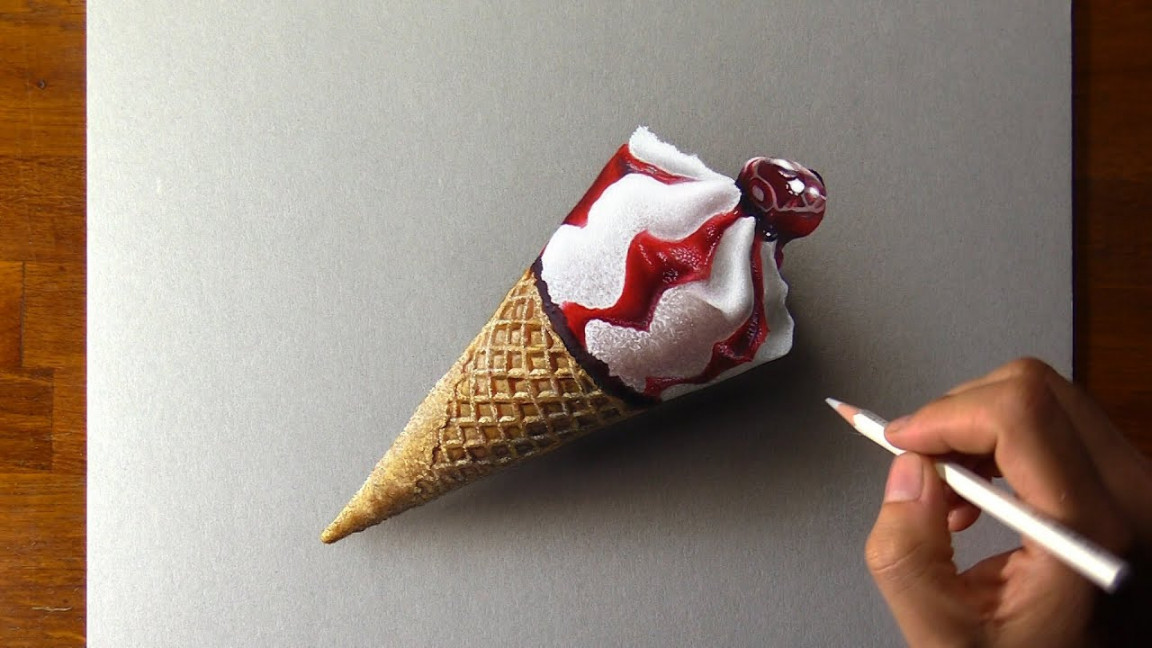 Drawing vs Reality - Ice cream, so beautiful it can