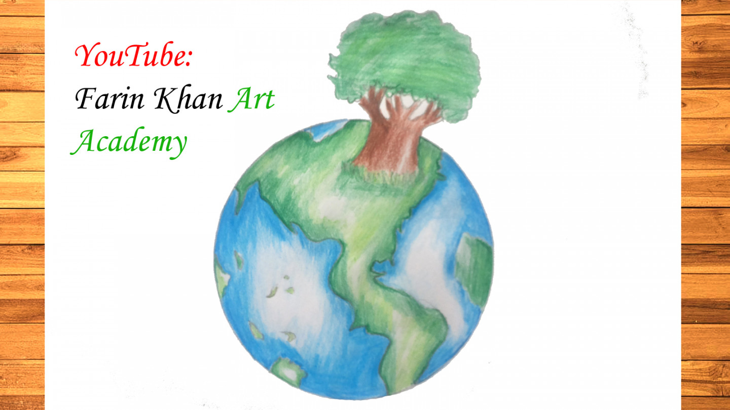 Earth Day Directed Drawing for Competition 🌿 (Poster Drawing