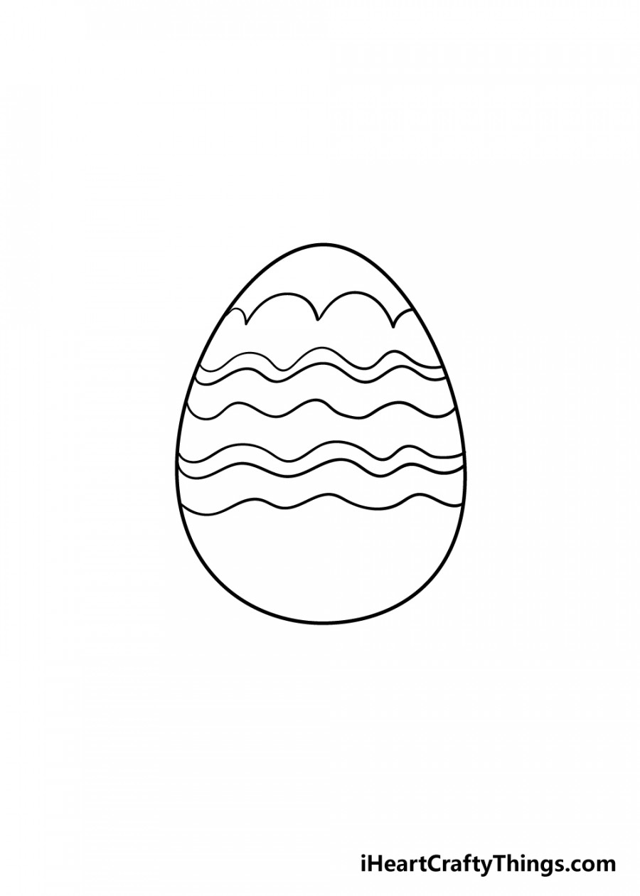 Easter Egg Drawing - How To Draw An Easter Egg Step By Step