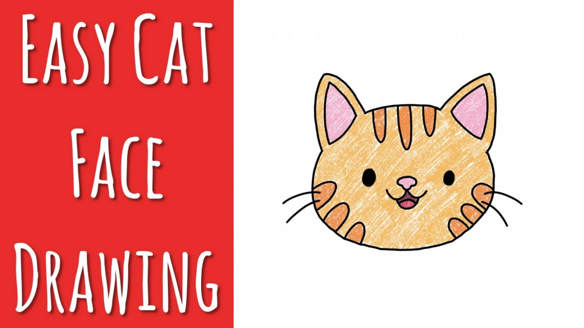 Easy Cat Face Drawing Lesson for Kids