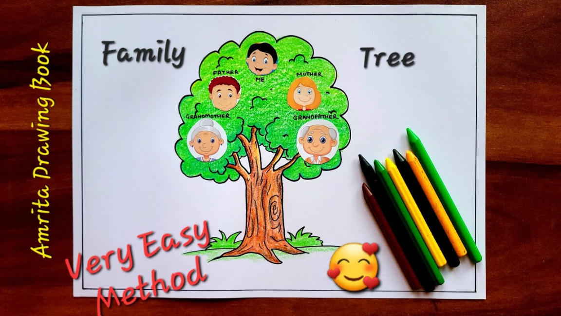 Family Tree  Family Tree Project idea  Family Tree Drawing  How to Draw  family tree easy