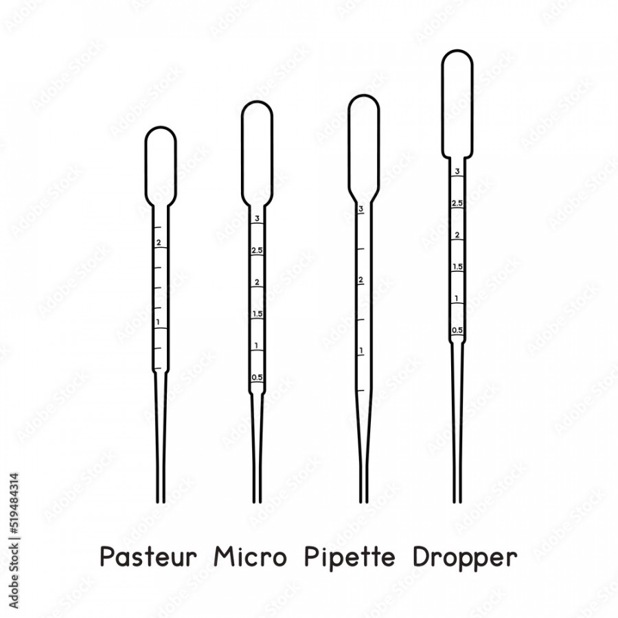 Graduated Disposable Sterile Plastic Pasteur Micro Pipette diagram