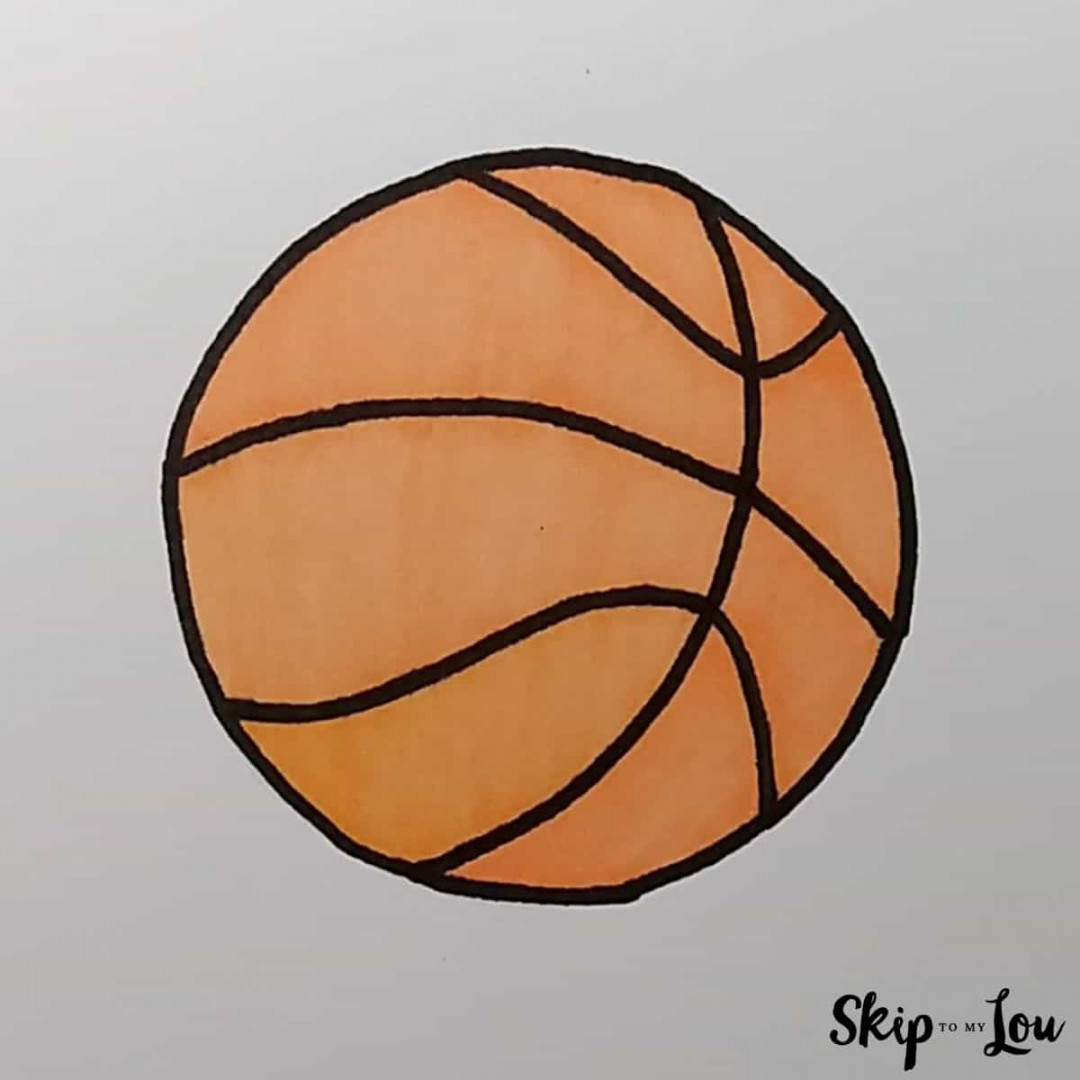 How to Draw a Basketball Guide  Skip To My Lou