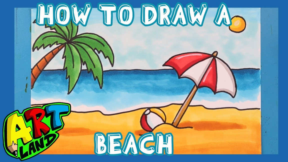 How to Draw a BEACH!!!