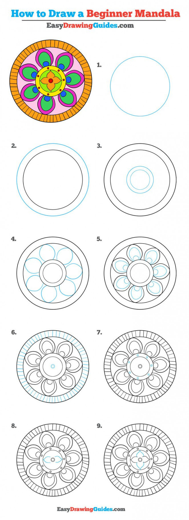 How to Draw a Beginner Mandala – Really Easy Drawing Tutorial