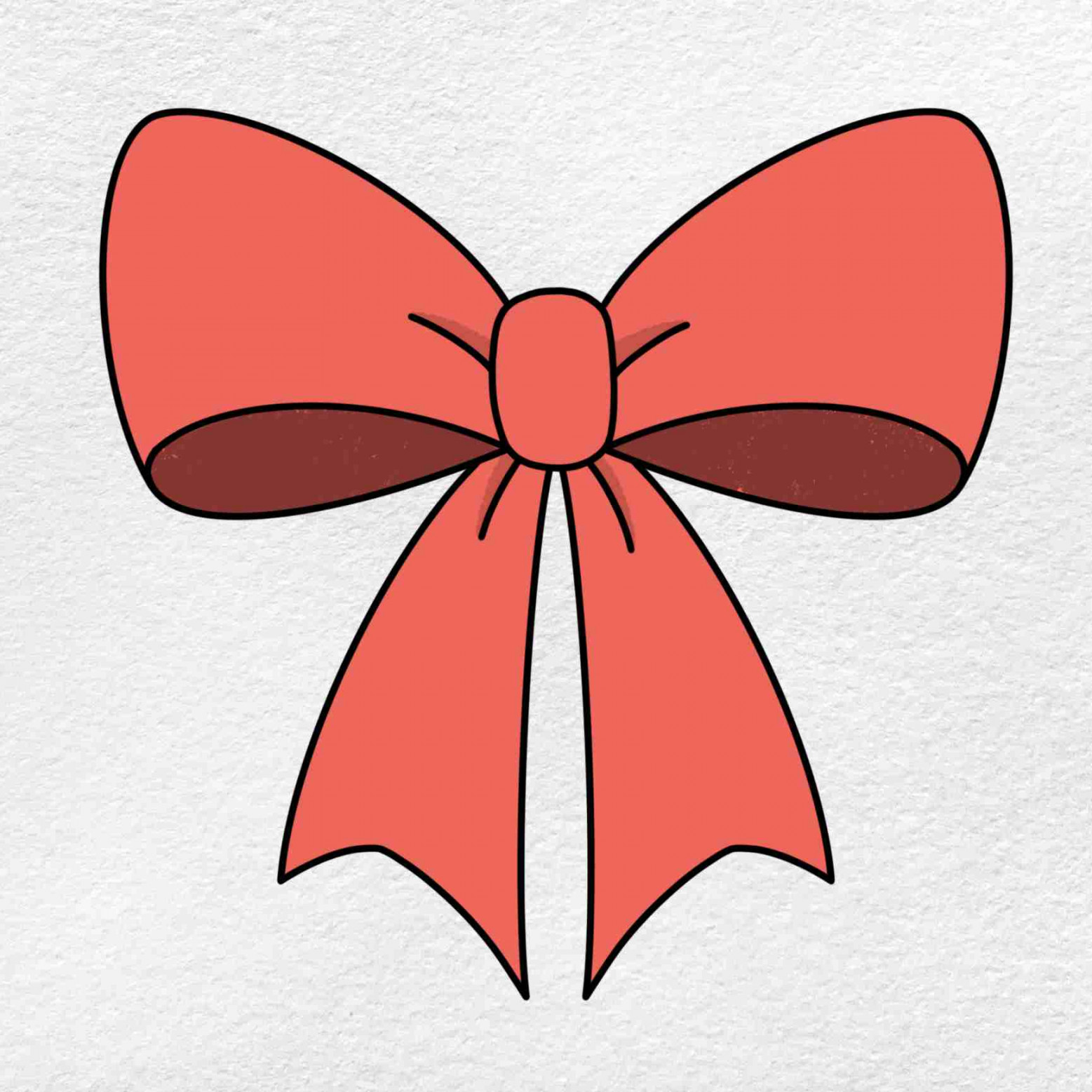 How to Draw a Christmas Bow - HelloArtsy