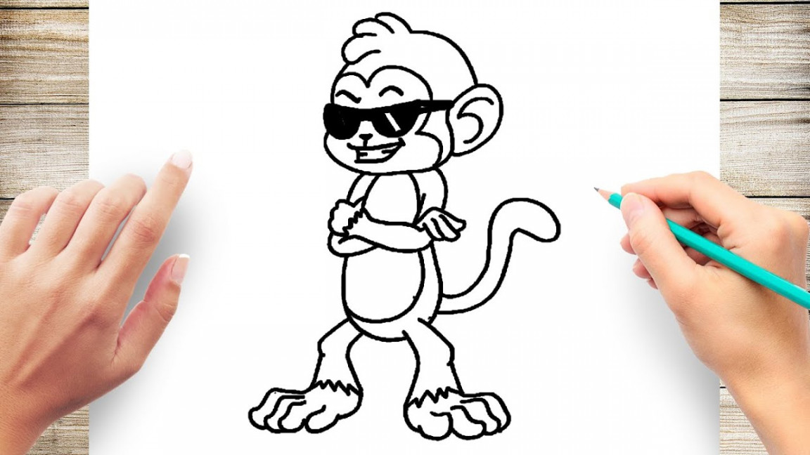 How to Draw A Cool Monkey