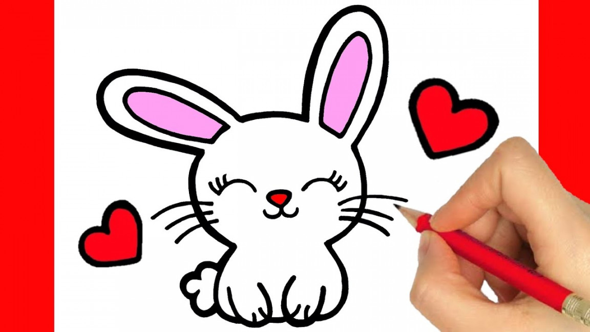 HOW TO DRAW A CUTE BUNNY EASY STEP BY STEP - KAWAII DRAWINGS