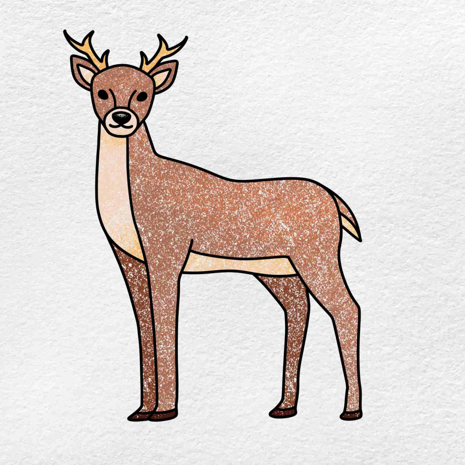 How to Draw a Deer - HelloArtsy