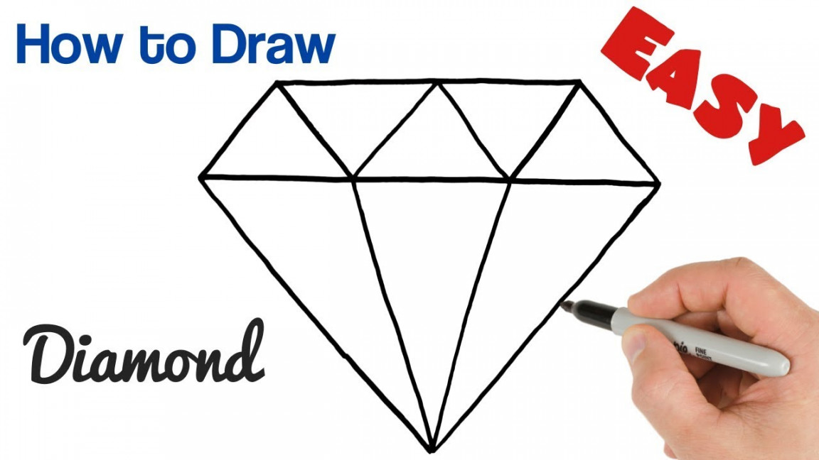 How to Draw a Diamond Easy Step by Step