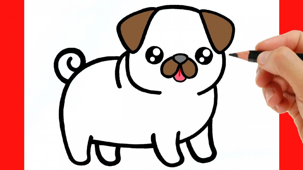 HOW TO DRAW A DOG - HOW TO DRAW A PUG