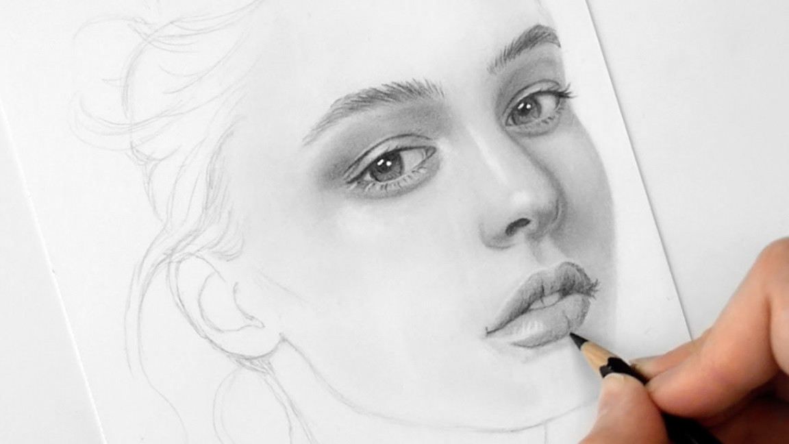 How to draw a face for beginners from sketch to finish  Emmy Kalia