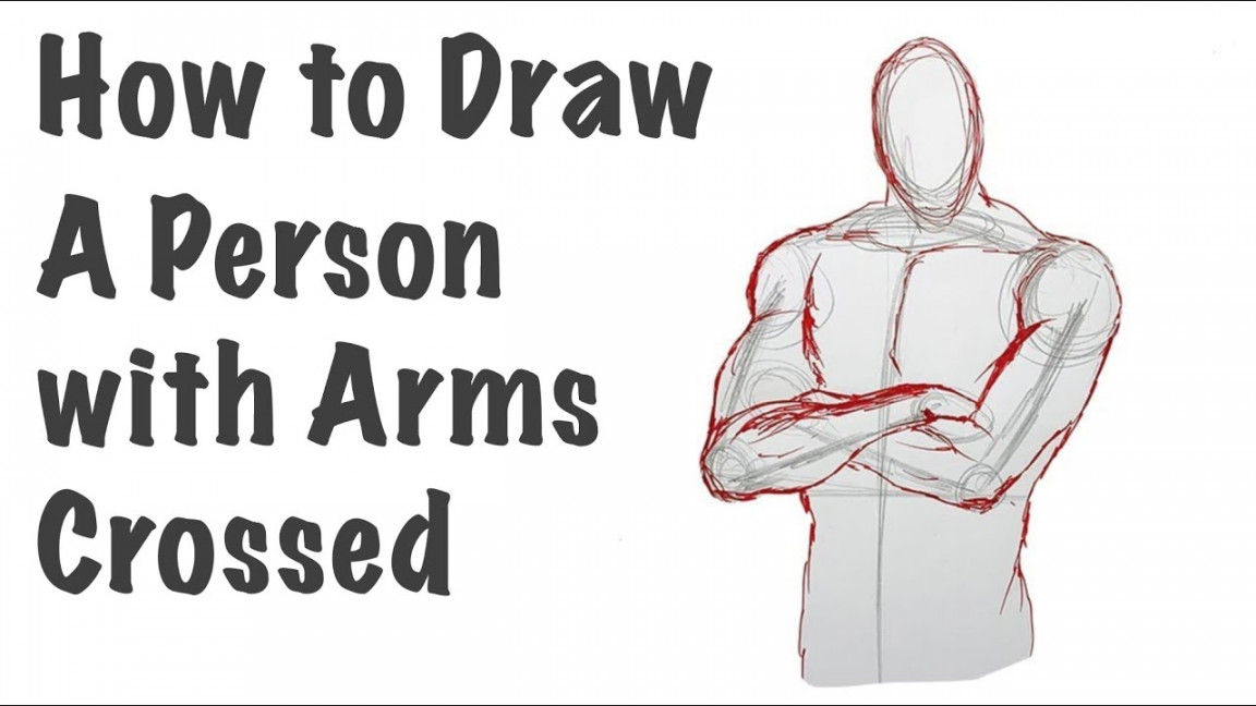 How to Draw a Person with Arms Crossed (side view)