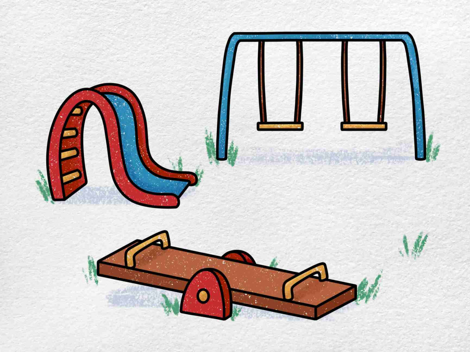 How to Draw a Playground - HelloArtsy