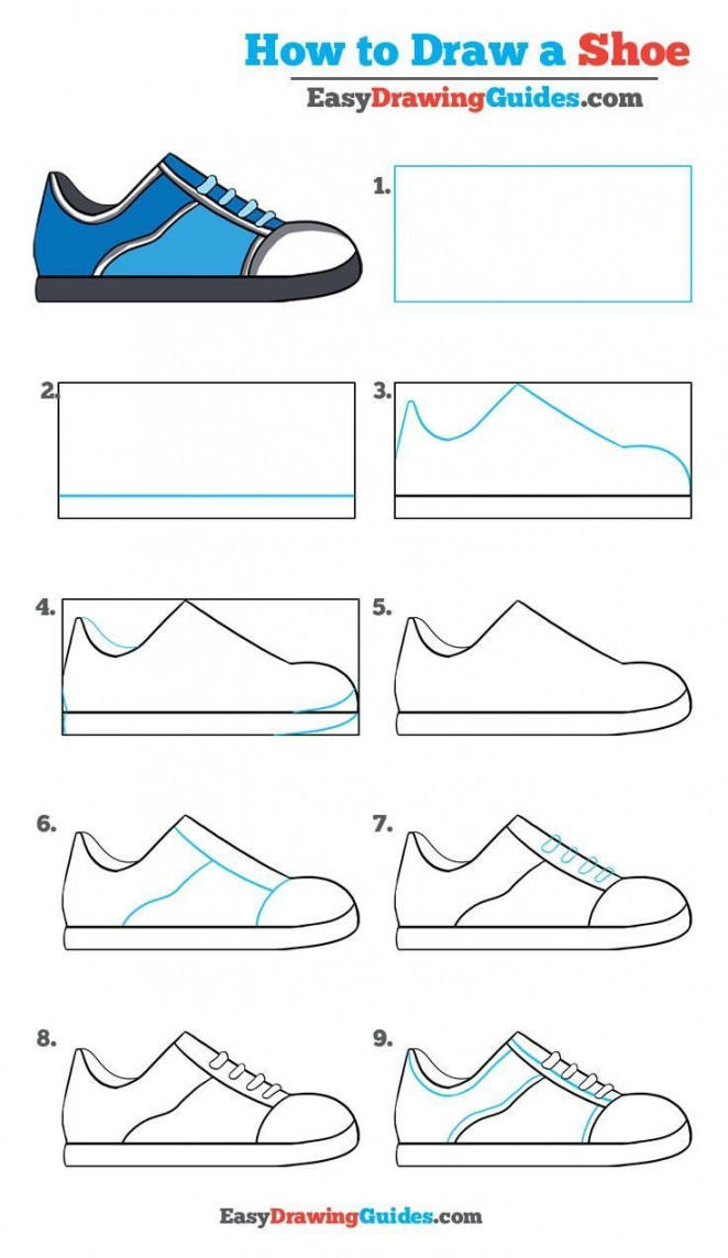 How to Draw a Shoe - Really Easy Drawing Tutorial  Fashion