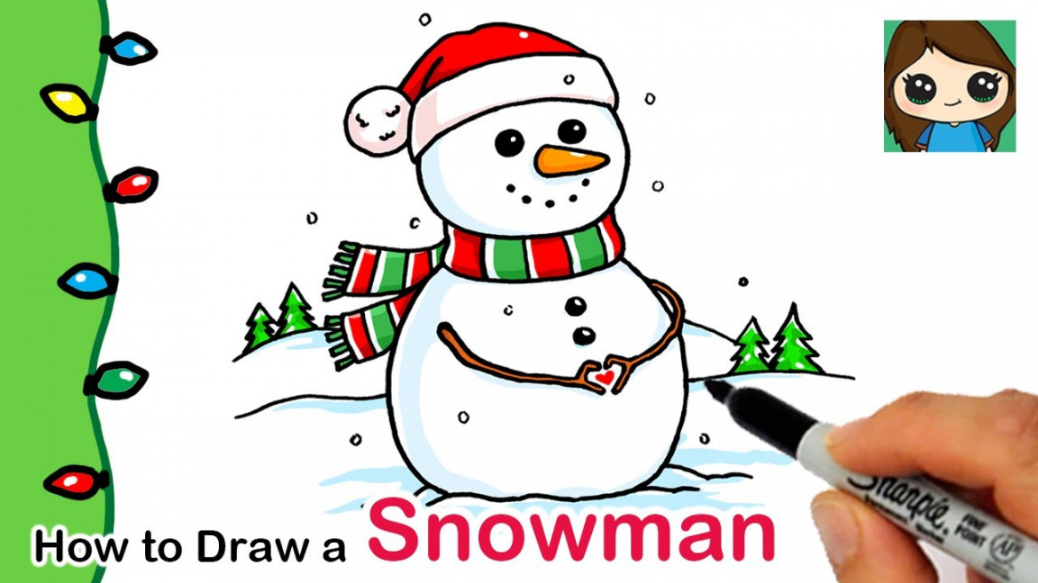 How to Draw a Snowman  Christmas Series #