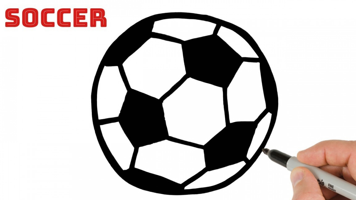 How to Draw a Soccer Ball Easy