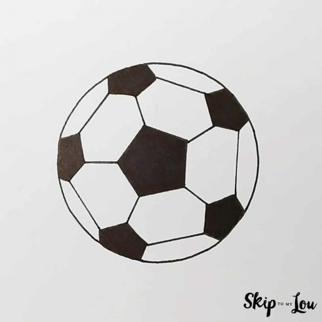 How to draw a Soccer Ball : -step effortless guide  Skip To My Lou