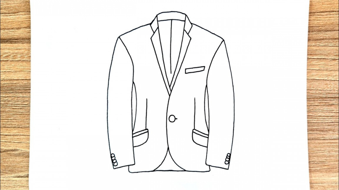 How to draw a suit  Drawing tuxedo