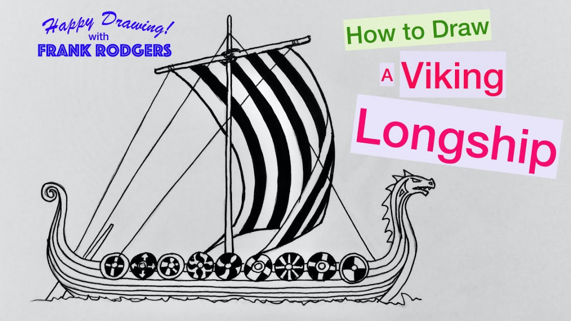 How to Draw a Viking Longship