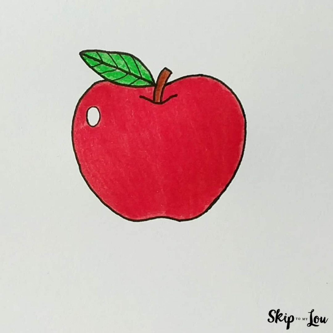 How to Draw an Apple  Skip To My Lou