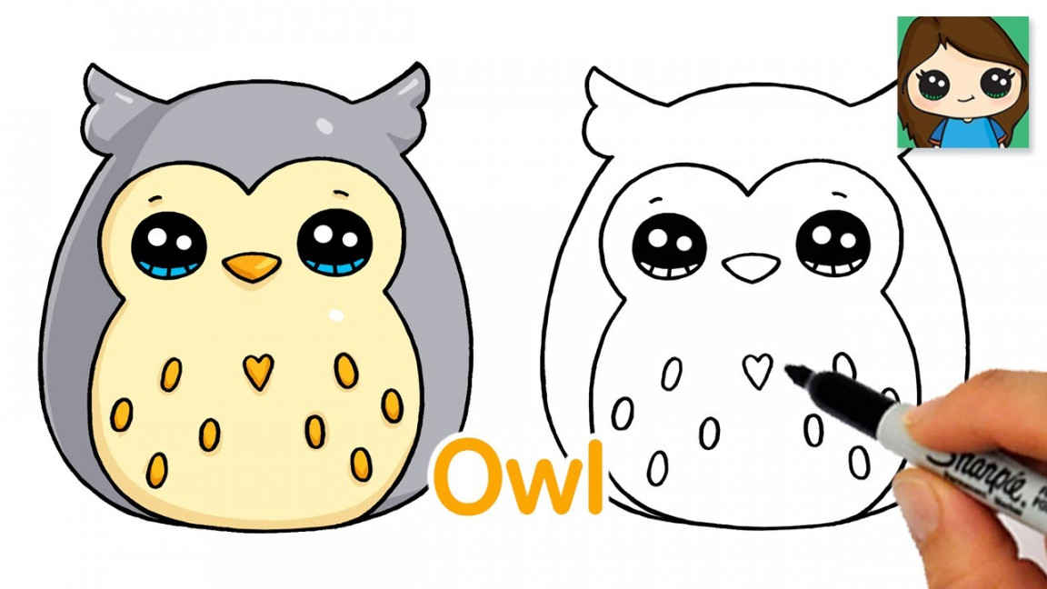 How to Draw an Owl Easy  Squishmallows