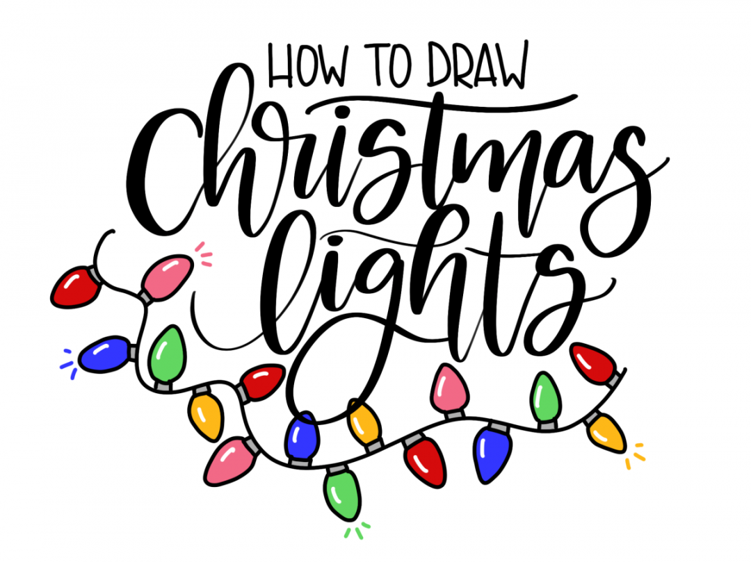 How to Draw Christmas Lights - Amy Latta Creations