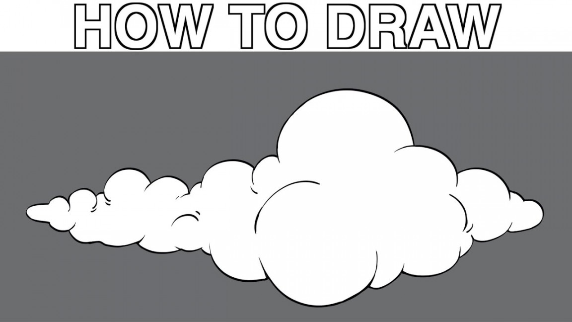 How to Draw CLOUD - Easy Drawing Tutorial