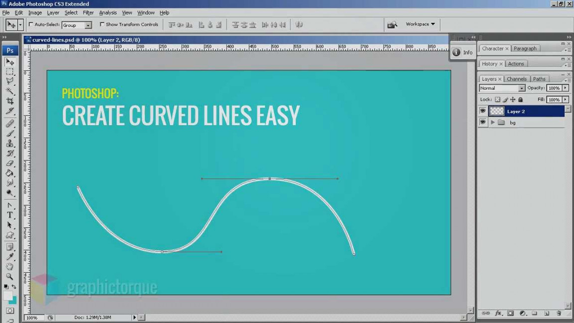 How to Draw Curved Lines in Photoshop