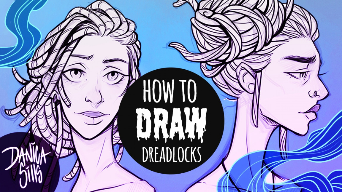 How to Draw Dreadlocks ♦ Hair Drawing Tutorial