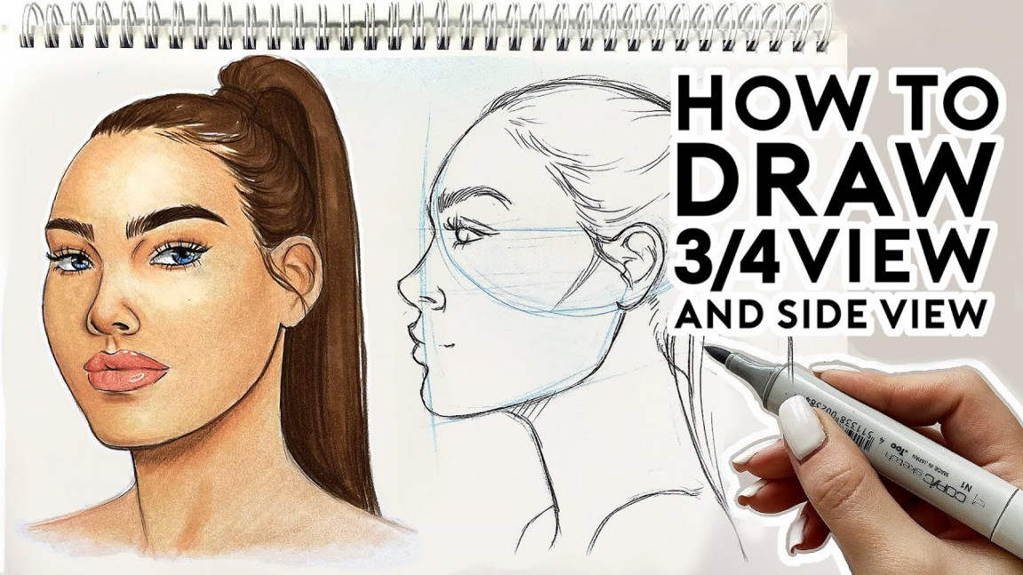 HOW TO DRAW / FACE AND SIDE PROFILE  Drawing Tutorial