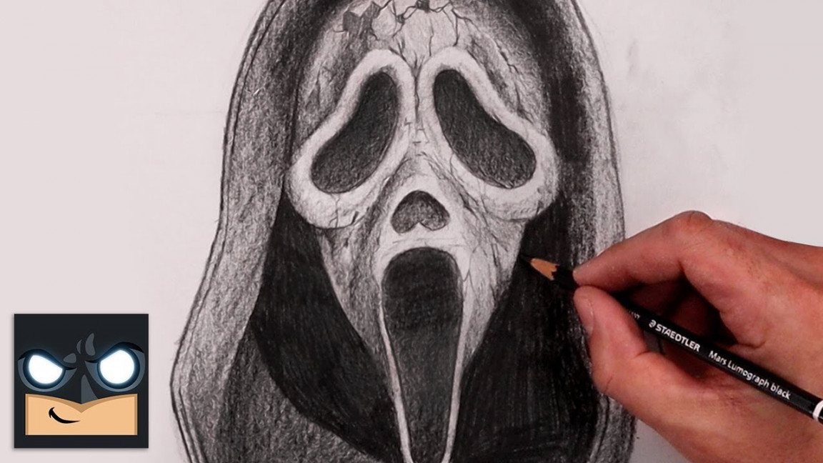 How To Draw Ghostface  Scream  Sketch Tutorial