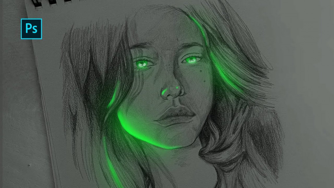 How to Draw Glowing Sketches in Photoshop  Glow Effect Tutorial