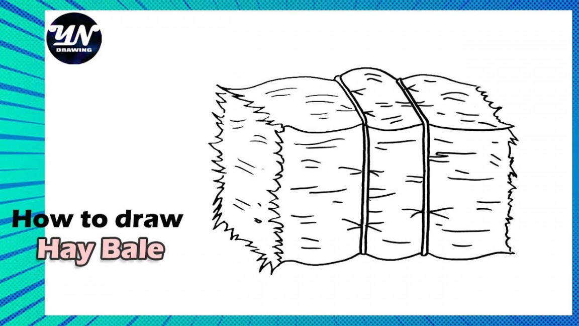 How to Draw Hay Bale