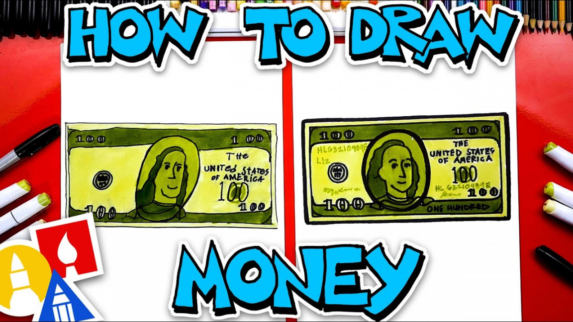 How To Draw Money - One Hundred Dollar Bill