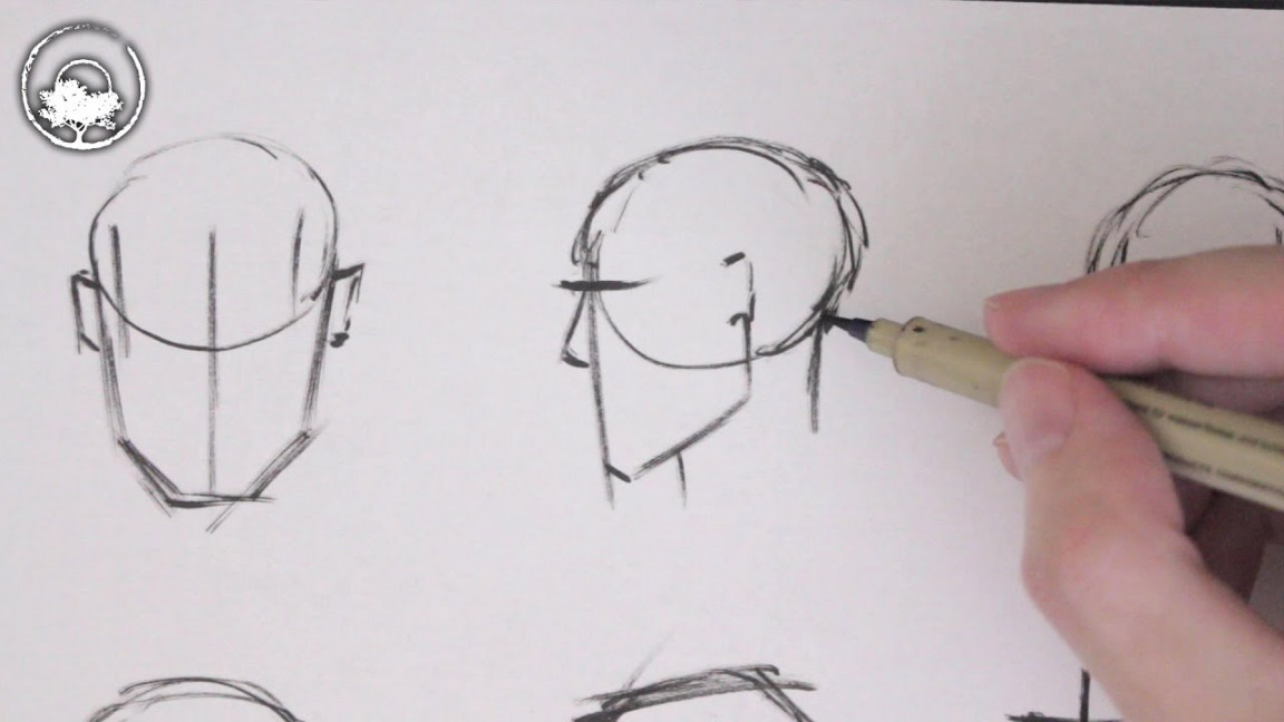 How To Draw Simple Heads - Drawing for Beginners