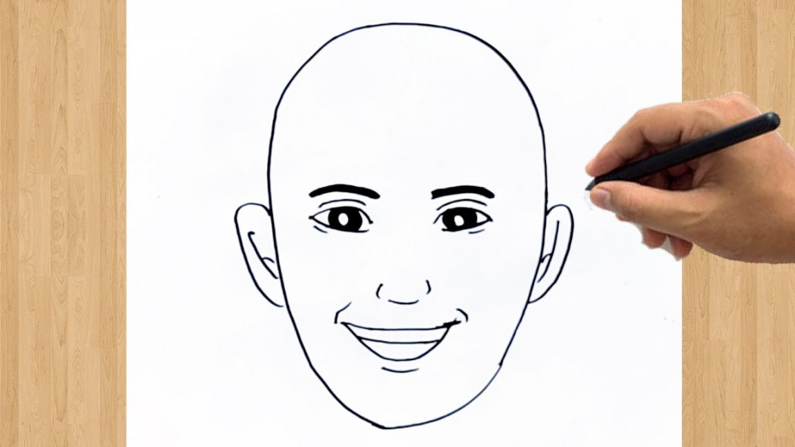 How to Draw Smiling Face for Beginners Step by Step  Smiley Face Pencil  Drawing Easy