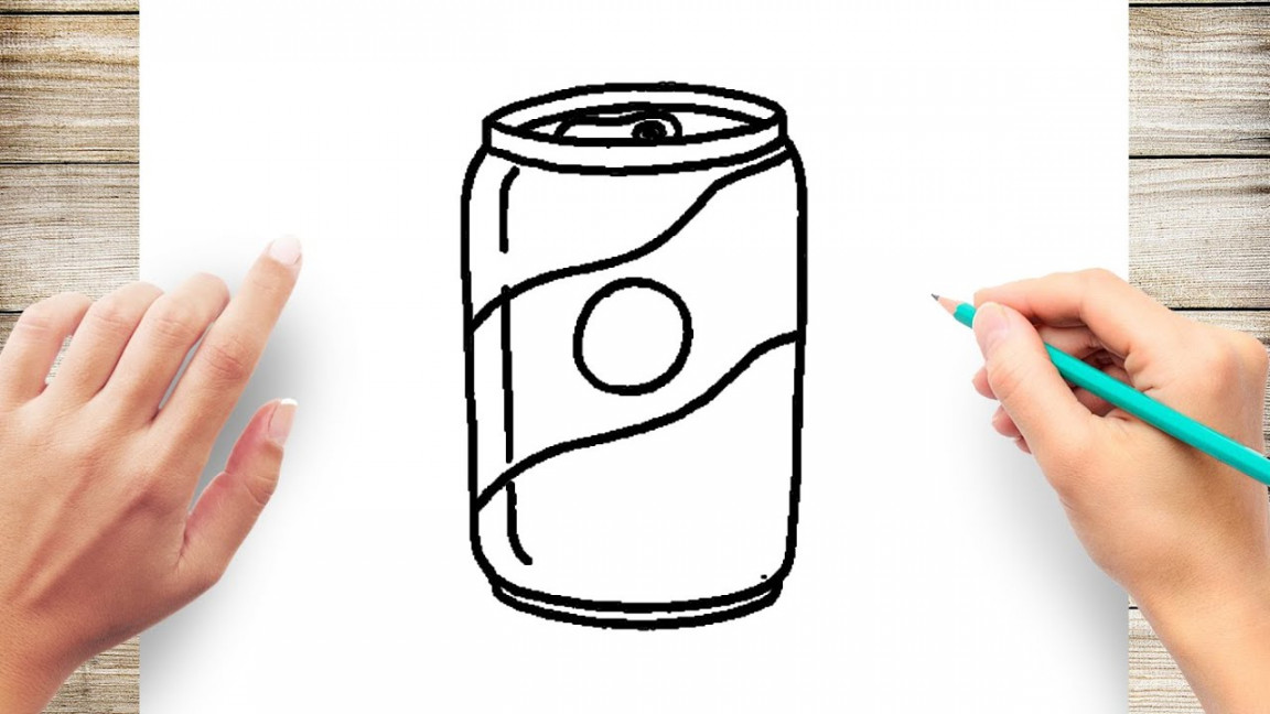 How to Draw Soda Can Easy