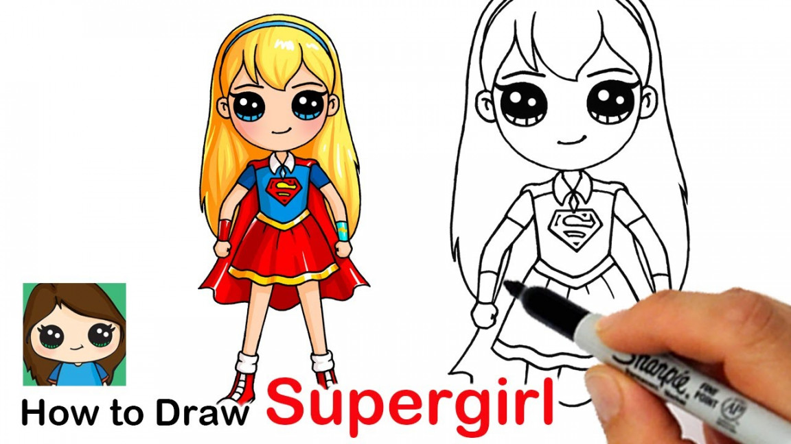 How to Draw Supergirl  DC Super Hero Girls