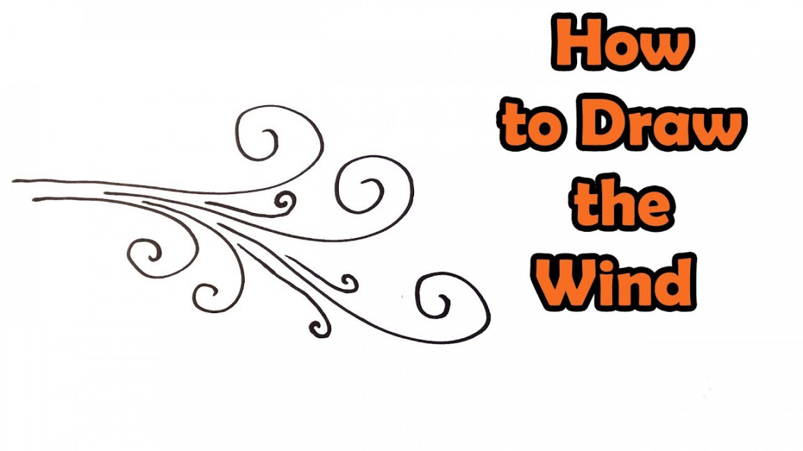 How to Draw the Wind - VERY EASY - FOR KIDS