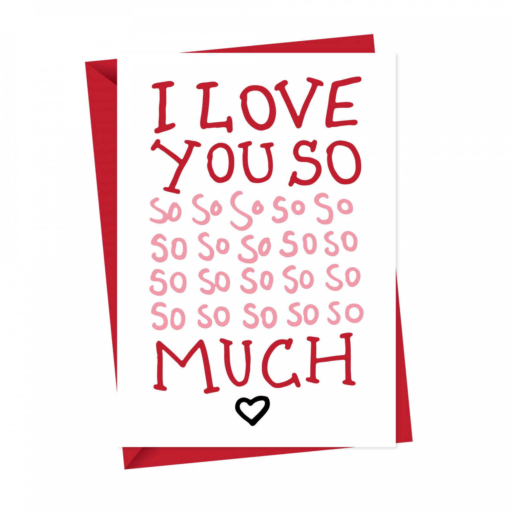 I love you so much card