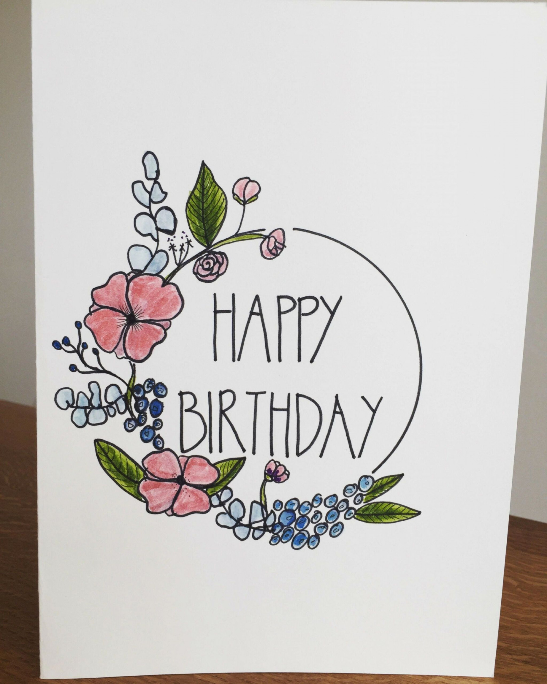 Ideas Happy Birthday Card Design Drawing  Birthday card