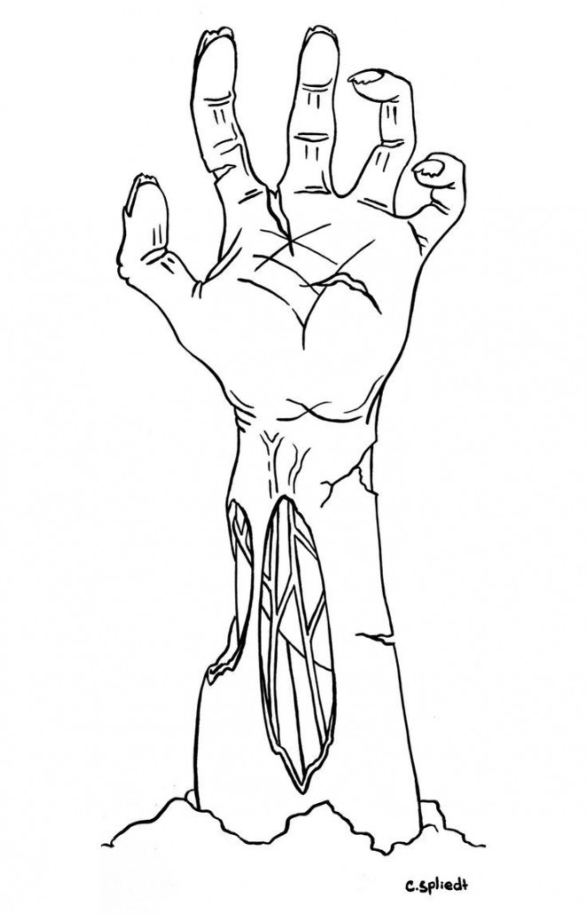 Image result for zombie hand drawing  Zombie hand, Zombie