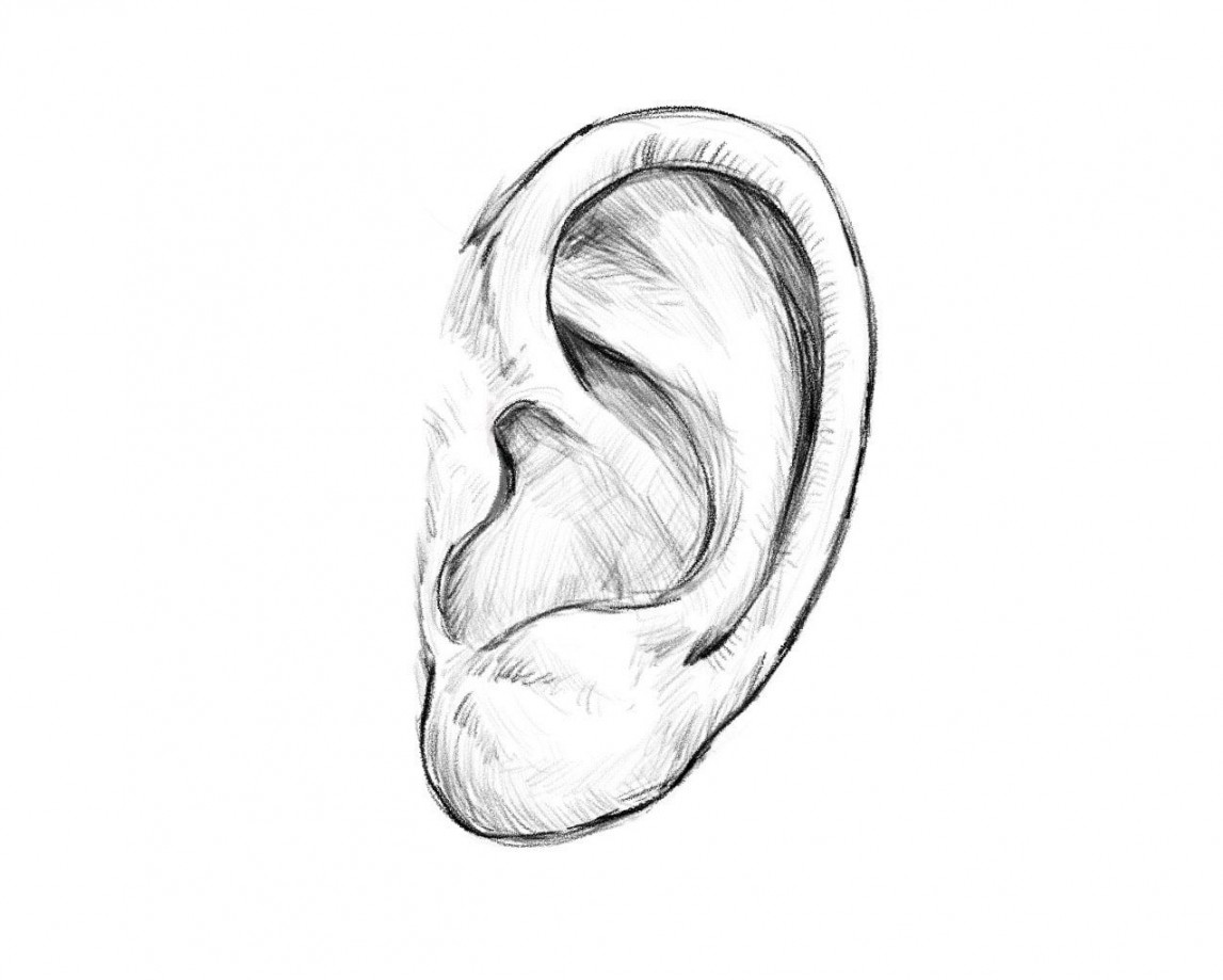 Learn to draw a human ear in  easy steps ( with pictures