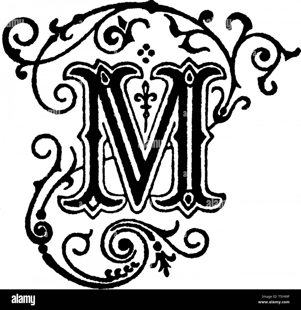 Letter m drawing hi-res stock photography and images - Alamy