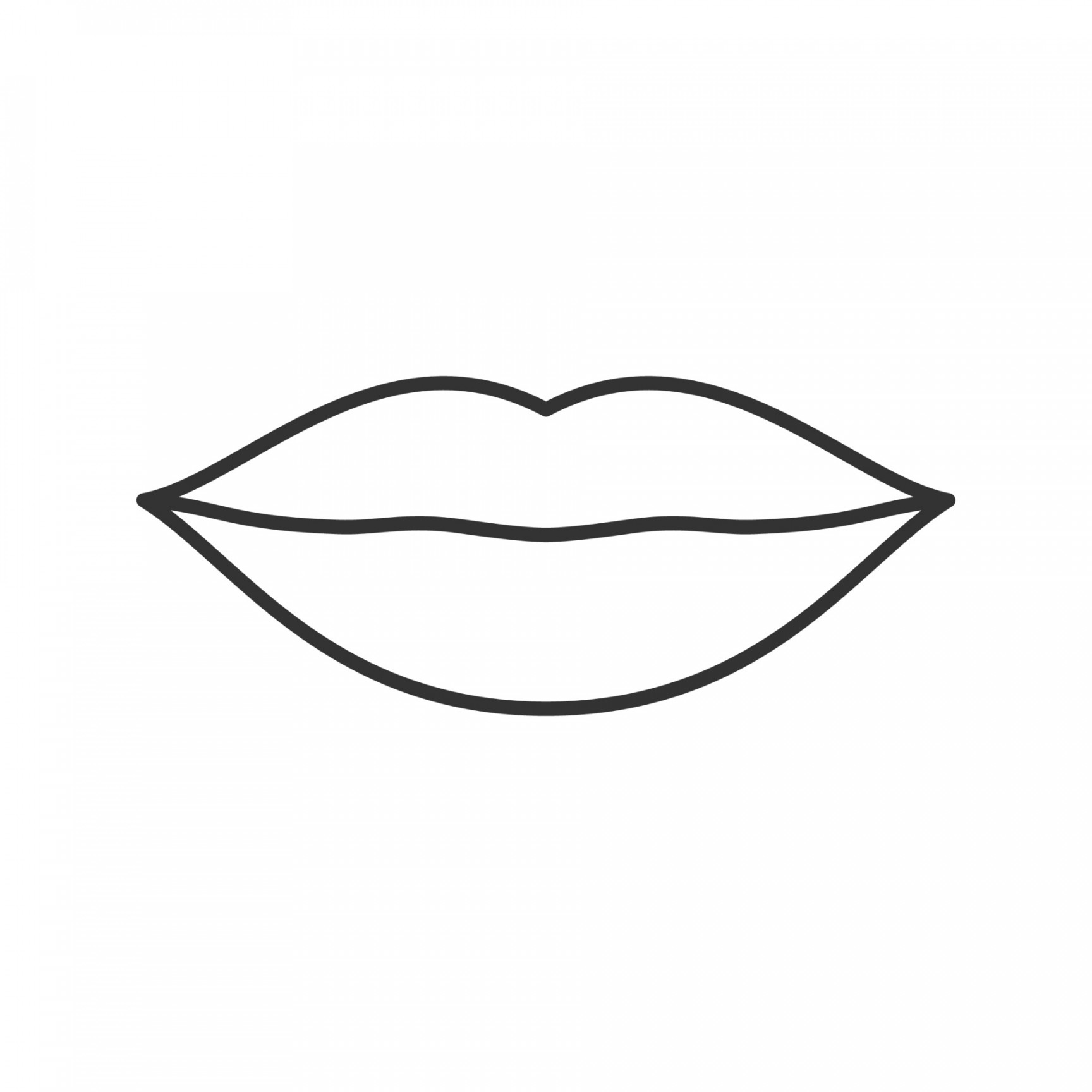 Lips linear icon. Thin line illustration. Contour symbol