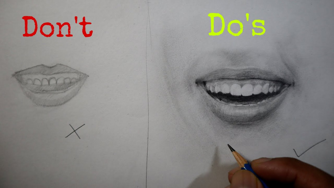 Most difficult to draw  smiling face tutorial  do