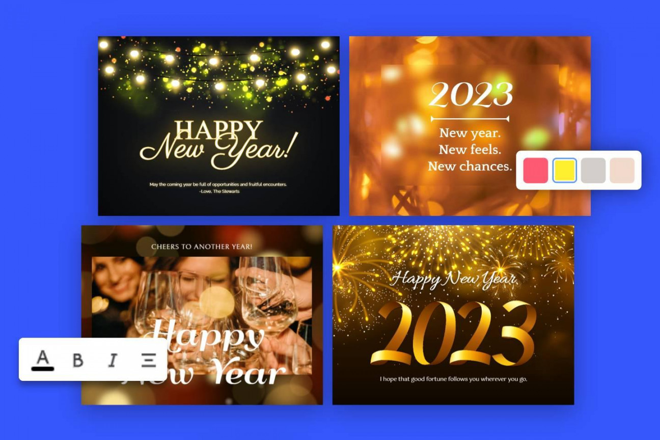 New Year Card Maker: Create a Free Happy New Year  Card Online